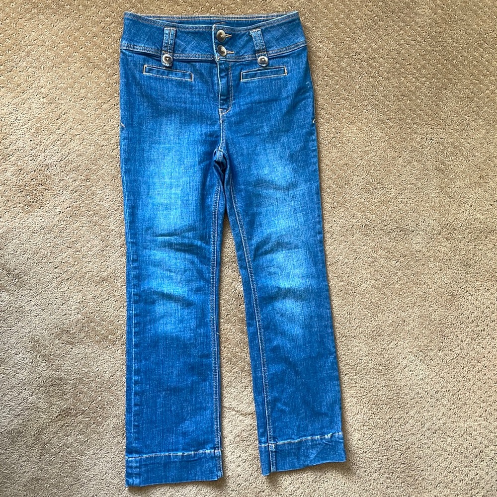 Pilcro and the Letterpress High Waisted Jean Trousers